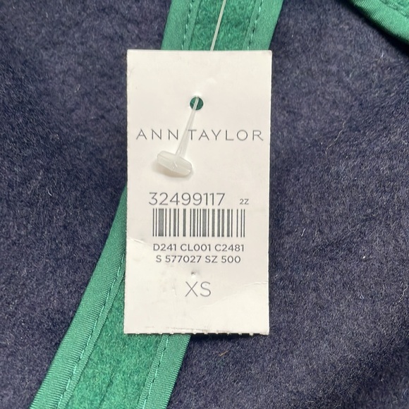 NWT Shawl Collar Belted Ann Taylor jacket / coat - Size XS - Green - Picture 5 of 8